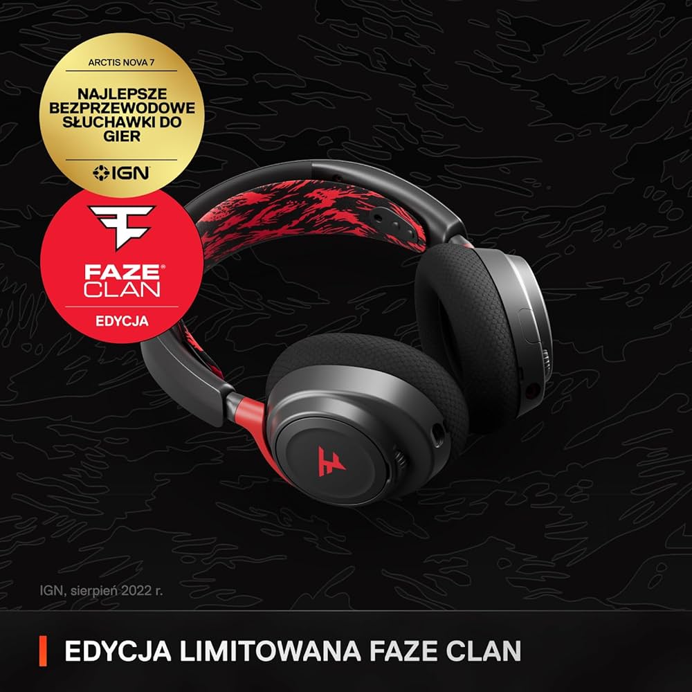 SteelSeries Nova 7 リミテッドエディション レッド SteelSeries Arctis Nova 7 - bezprzewodowy zestaw słuchawkowy
